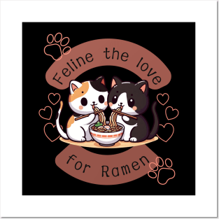 Feline the love for Ramen Posters and Art